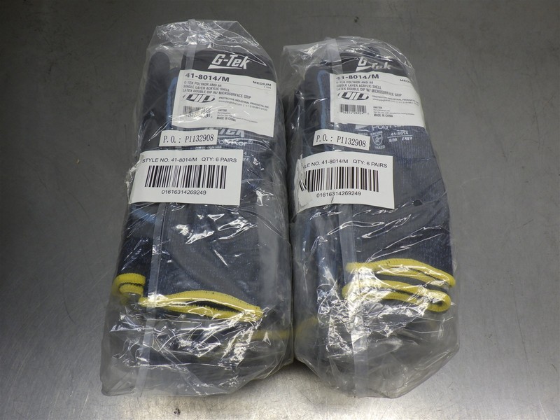 12 Pairs NEW! PIP G-Tek PolyKor/Acrylic Blended Medium PPE Gloves 41-8014/M