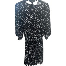 Talbots Plus Petite Black White Floral Dress Size 18WP