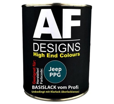 500ml Autolack für Jeep PPG Dark Spruce Metallic  Autolack Spritzfertig