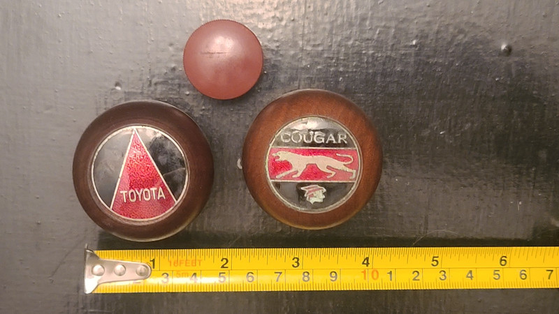 Vintage TOYOTA COUGAR WOOD A4 Gear Shift Knob Hot Rod Rat Rod NO RESERVE
