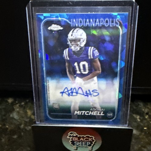 ADONAI MITCHELL 2024 TOPPS CHROME SAPPHIRE AUTO VARIATION #RA-AM RC AUTO