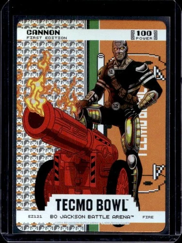 2026 Bo Jackson Battle Arena Tecmo Bowl Cannon First Endzone Battlefoil #EZ121