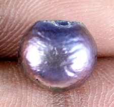 5.30 Ct Natural Tahitian Grayish Black South Sea Pearl 9 x 9 mm Gemstone T12747