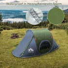 Single Person Pop Up Camping Tent, Waterproof Automatic Setup Hiking Tents