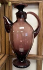 Vintage Blenko #573 Amethyst Glass Cocktail Pitcher 11.25" x 7" x4.25" Excellent