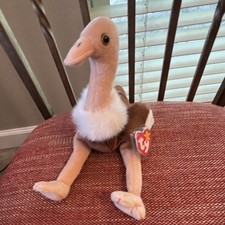 Ty Original Beanie Babies Stretch Ostrich with ORIGINAL Tags 1997