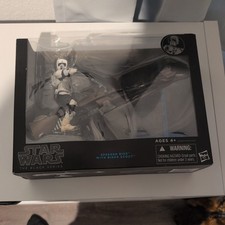 Star Wars 6  Black Series Speeder Bike and Biker Scout Return of the Jedi