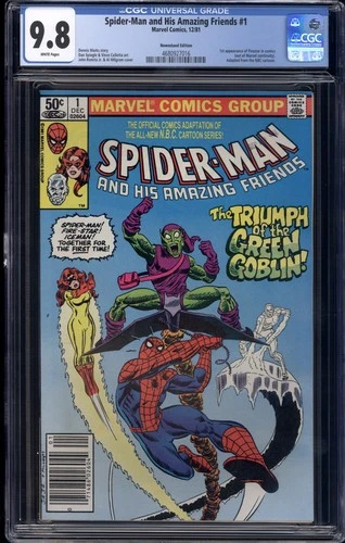 Spider-Man and His Amazing Friends #1 CGC 9.8 Newsstand 1st appearance Firestar