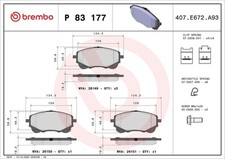 BREMBO Bremsbelagsatz, Scheibenbremse Vorderachse u.a. für SUZUKI, TOYOTA