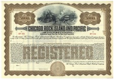 Chicago, Rock Island and Pacific Railway Company. Bond Certificate