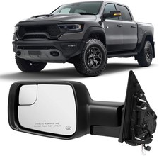 For Ram 1500 2019-2024 Mirror Heated Power Folding Driver Left Side 68462769ab
