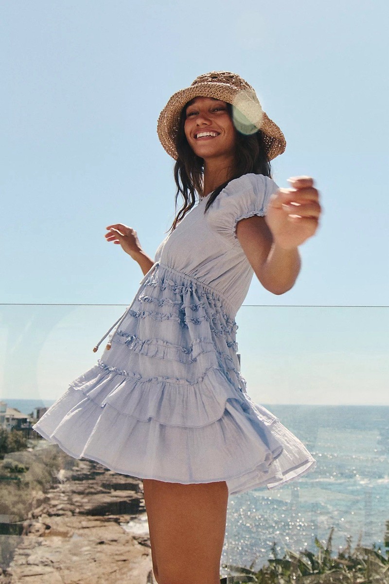 Free People Darcy Mini Dress Dried Hydrangea NWT XS | eBay