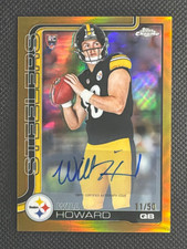 2025 Topps Chrome Football gold refractor- WILL HOWARD auto rookie /50 -Steelers