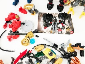 Lego Bionicles Bara Magna Rock Tribe Glatorian Stronius 8984 Various Parts Lot