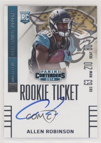Allen Robinson [Running Autograph Championship Ticket] #203 2014 Panini Contenders card