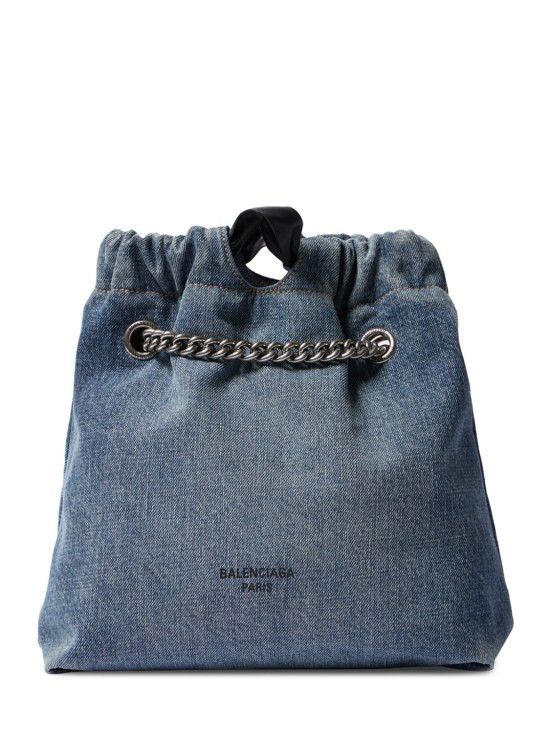 Balenciaga - Small Crush denim tote bag - Denim | eBay Balenciaga - Small Crush denim tote bag - Denim | eBay