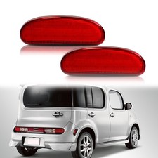 Left+Right Red Lens LED Rear Fender Side Marker Lights For 2009-2014 NISSAN CUBE