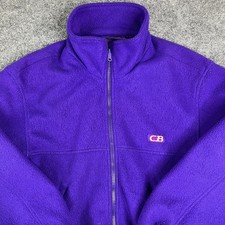 CB Sports Fleece Jacket Womens Size XL Purple...