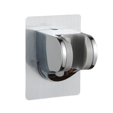 GwernKB Shower Head Holder Strong Adhesive No Drilling Wall Mount Silver