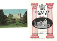 His Majesties Theatre Vintage Postcard and Leaflet