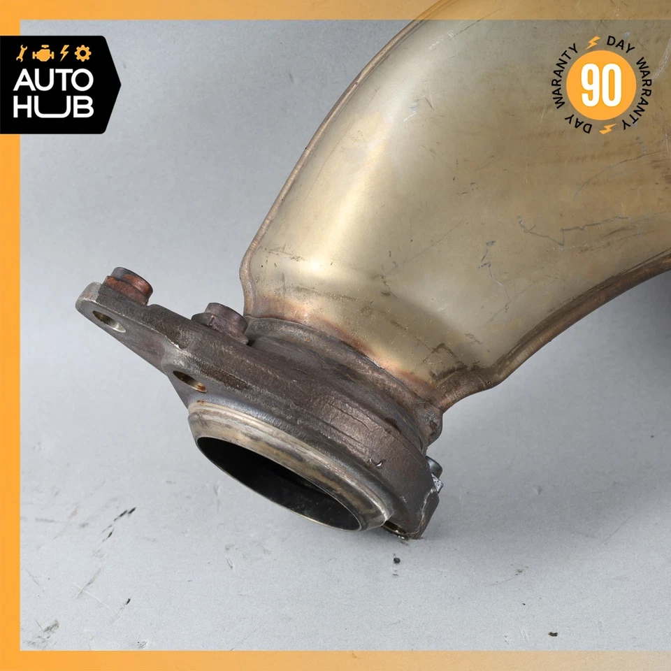 Colector de escape lateral derecho 12-18 Mercedes W207 E550 CLS550 M278 OEM Foto 2 de 4