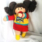Cabbage Patch Kids Girl Hong Kong Head Brown Eyes Brown Hair Black Signature