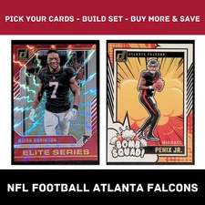 ATLANTA FALCONS Football Cards Pick Your Cards Build Set Buy Updated 10-04-25