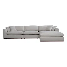 Moe's Home Collection Rue Modular Sectional Fabric White