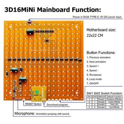 Para 3d8 Diy 8x8x8 Led 3d De Solda Eletrônico | Frete grátis