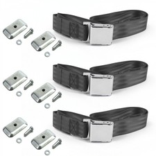 Pickup Truck 1981 - 1993 Airplane 2pt Ch Lap Bench Blt Kit Wbkts 3 Belts