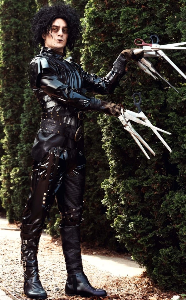 Disfraz Edward Manos de Tijera Auténtico Nuevo Halloween Foto 2 de 3