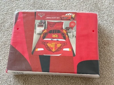 New Lightning McQueen Disney Cars Single Child Bedding Bed Set Duvet Rare - Image 1 of 4