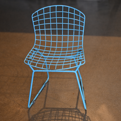 vintage Kids Size Knoll Bertoia Small Wire Chair Color: Blue | eBay