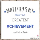 Personalised Dad Daddy Father Fathers Father's Day Joke Funny Cheeky Card D1