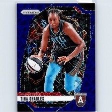 2024 Panini WNBA Prizm Tina Charles #36 Blue Velocity Atlanta Dream