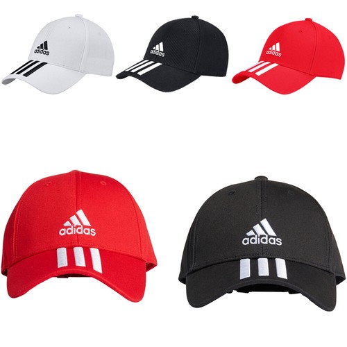 Adidas Mens 3 Stripes Cotton Baseball 