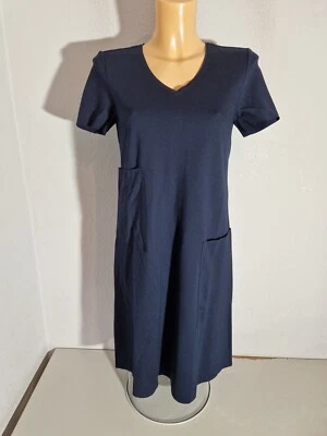 STEFANEL  Damen  Sommer  Kleid  Etuikleid  Gr.  XS  dunkelblau   Kurzarm   NEU - Bild 1 von 4