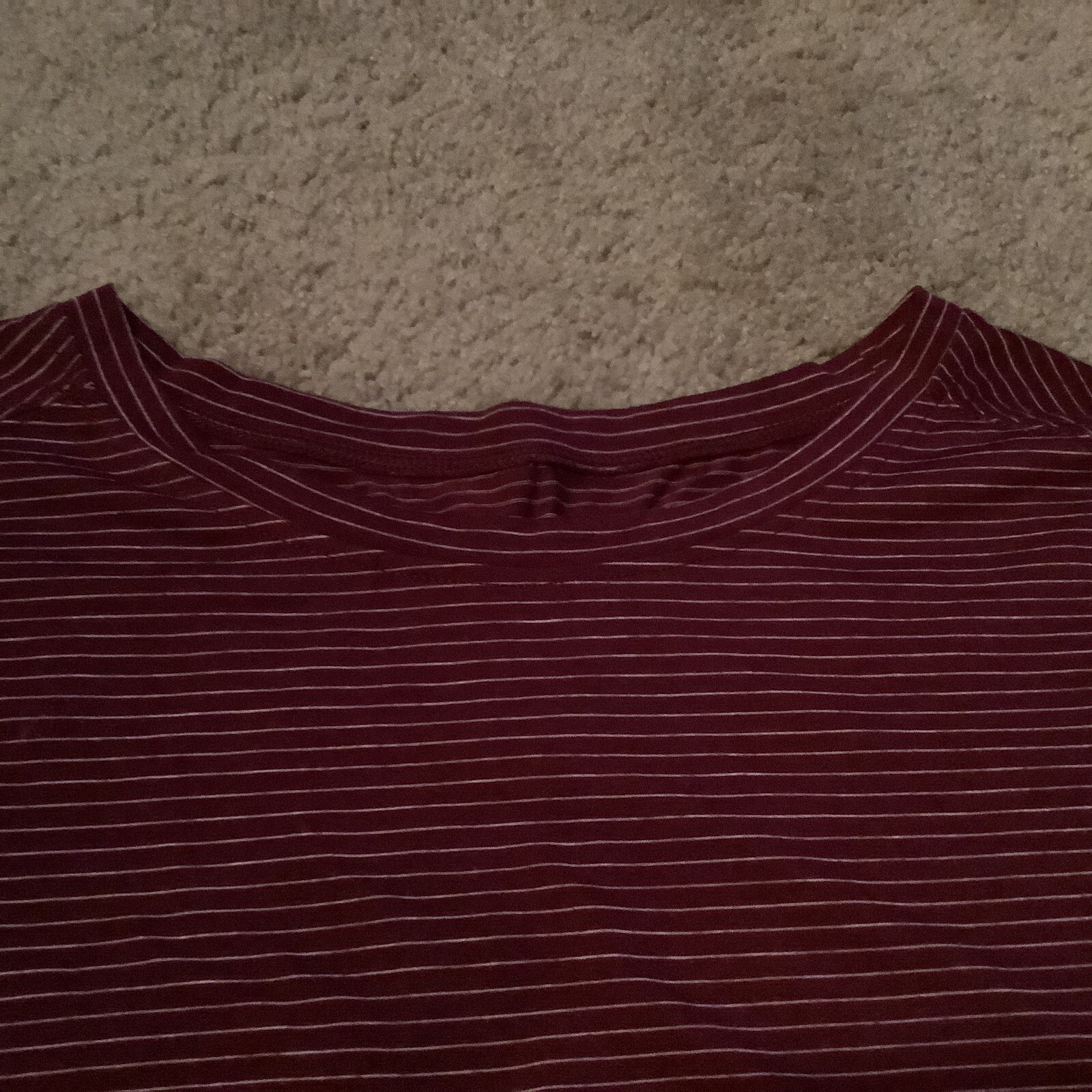 (2) Amazon Essential Active Tee Shirts- Gray/Burg… - image 9