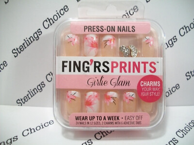 Fing'rs Prints Girlie Glam Press-On Nails #31032 Blooming Beauty