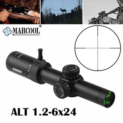 MARCOOL ALT 1.2-6X24 SFP 30MM Hunting Riflescopes Mil Dot Compact Optical Sights
