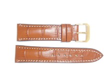RIOS1931 Embossed Alligator grain Watch band 20 mm S Short brown "NEW ORLEANS"