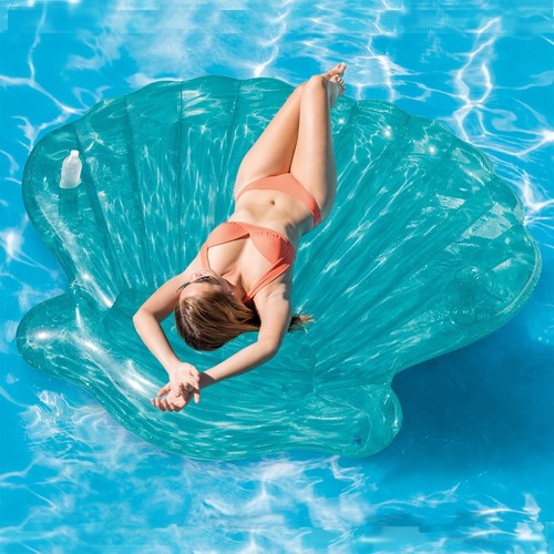 Novelty Inflatable Loungers Ride-On Lilo Beach Pool Mat Float Swim Ring - Picture 16 of 60