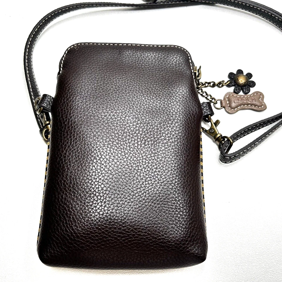 *CHALA Grupo Bolsos Bulldog Teléfono Celular Bandolera Bolso de Mano Protegido RFID Foto 2 de 4