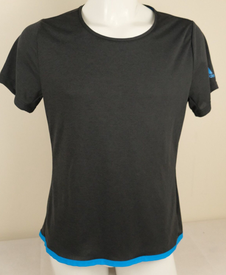 Adidas Womens T-Shirt Black  Sport Climachill Running Gym Polyester Size XL