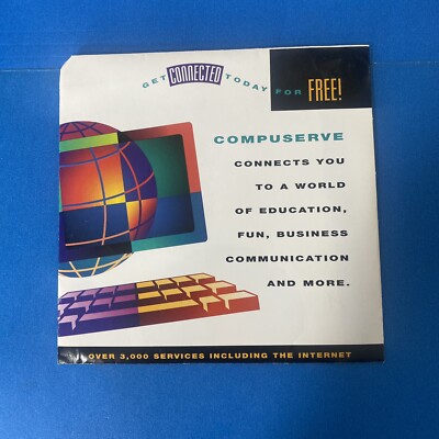 Vtg Compuserve Disc Software Sealed Disk CD 1995 Promo USA Computer ...