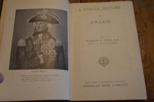 A School History Of England,Harmon Niver 1904,Hardcover,Antique Vintage Book - Picture 5 of 7