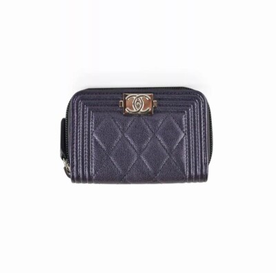Chanel Boy Zip Card Holder/Coin Purse Near New!! UK
