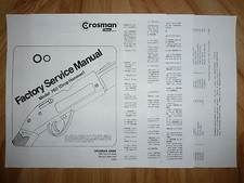 Crosman 760 Hammer Drop Seal Kit Factory Service Manual View Parts List