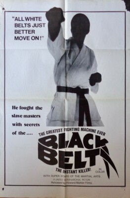 BLACK BELT one sheet movie poster A 27x41 MARTIAL ARTS 1974 RARE