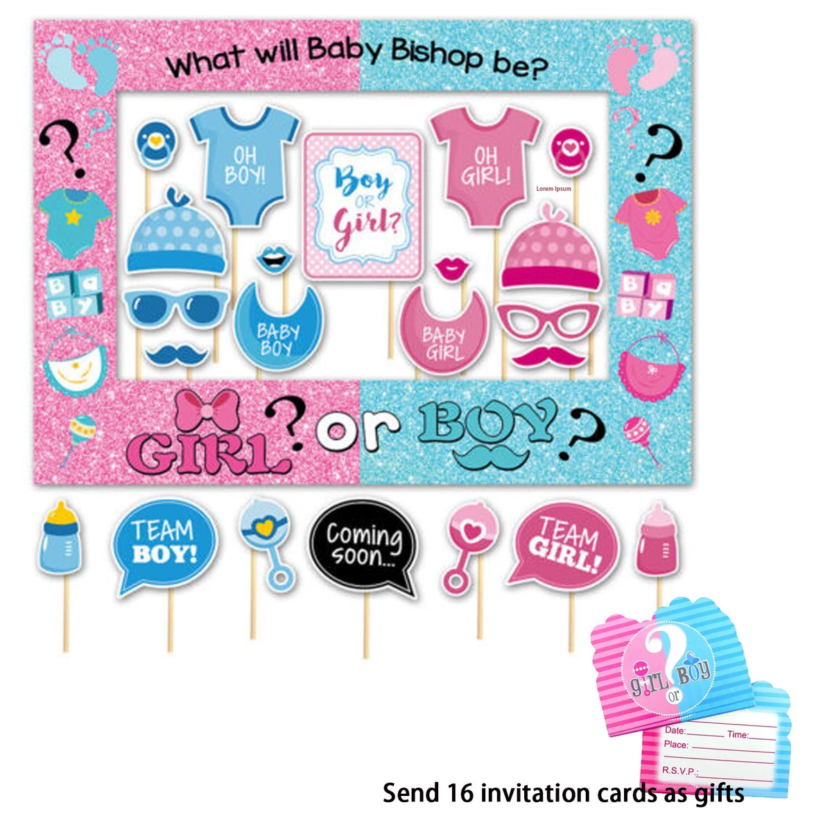Party props for baby shower 2025